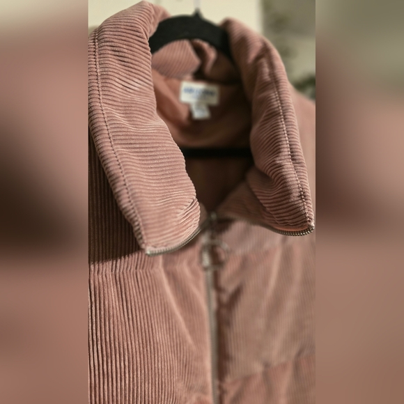 Arizona Jean Company Corduroy Puffer Jacket - Mauve Pink - Picture 3 of 5